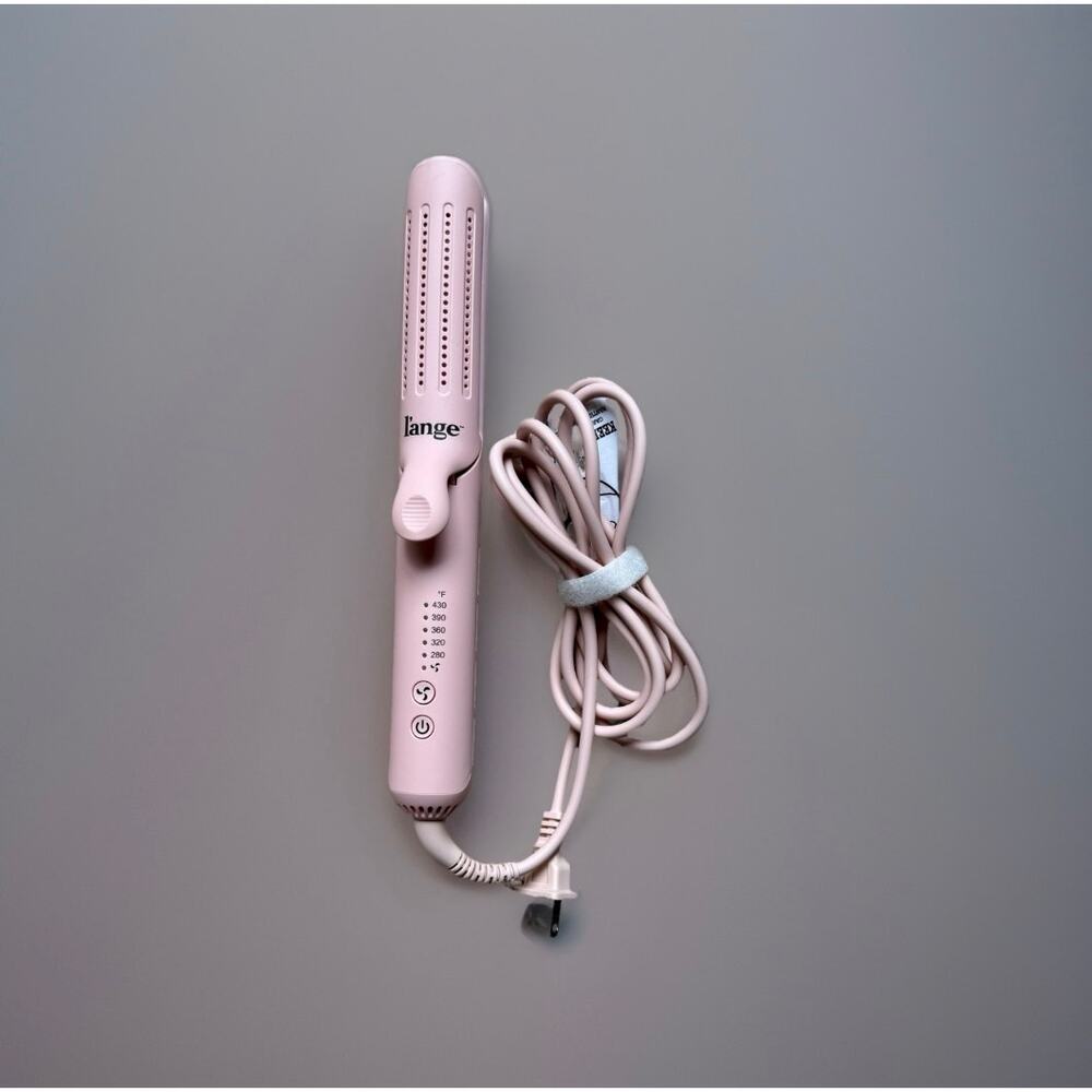 L’ange Hair Straightener Pink Flat Iron Adjustable Heat Styling Tool